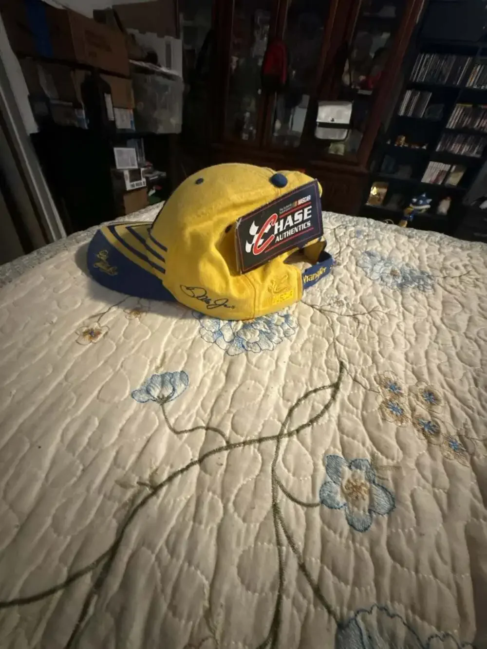 Vintage Dale Earnhardt #3 NASCAR Yellow and Blue Baseball Cap